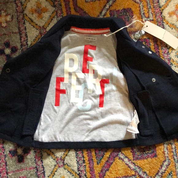 Ikks French brand baby jacket NWT navy 6 months - Picture 4 of 8